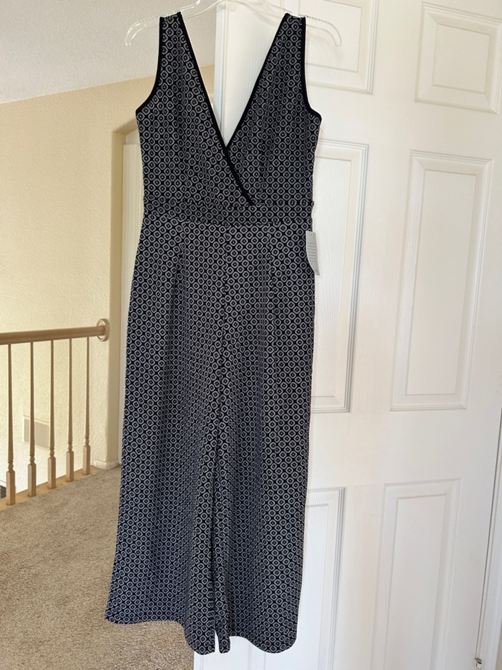 Nordstrom Black and White Geometric Dress